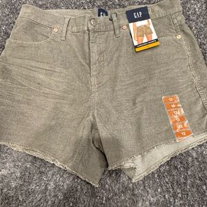 GAP Green Jean Shorts High-Waisted Casual